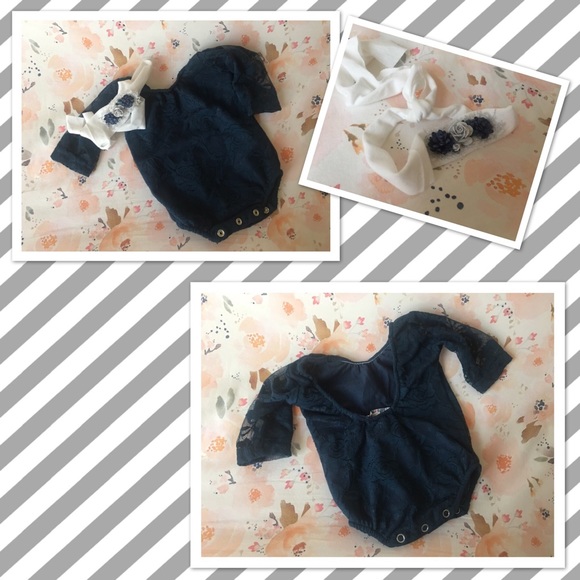 Headband and Matching Tieback 0-3mo - Picture 1 of 1